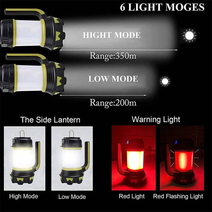 Rechargeable LED Camping Lantern Outdoor Tent Light Lamp & Power for Phone - Battery Mate