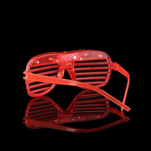 Load image into Gallery viewer, Red LED Glasses Light Up Shutter Shades Sunglasses Glow In The Dark Neon Party Toys - Battery Mate