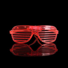 Load image into Gallery viewer, Red LED Glasses Light Up Shutter Shades Sunglasses Glow In The Dark Neon Party Toys - Battery Mate