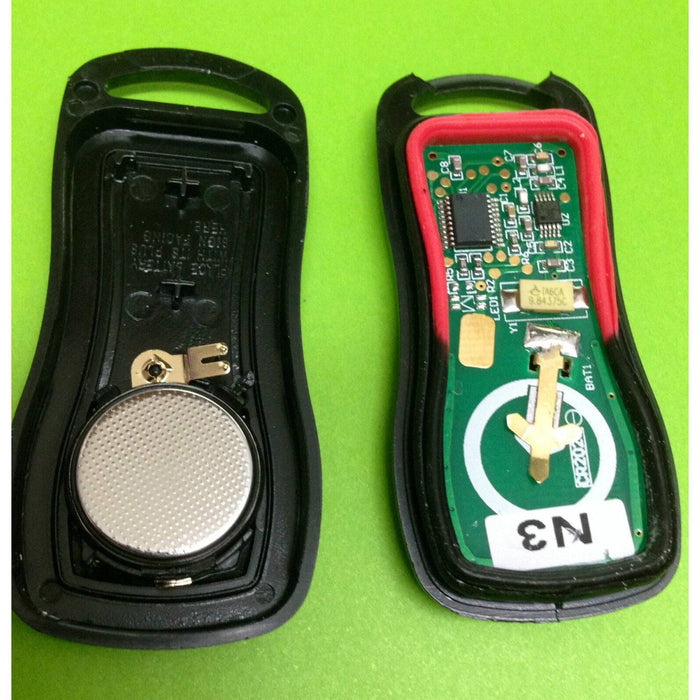 Remote control fob suitable for NISSAN Xtrail Pathfinder Murano Tiida - Battery Mate