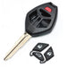 Remote Key Shell Case 4 Button fits Mitsubishi 380 2005 2006 2007 2008 Uncut - Battery Mate