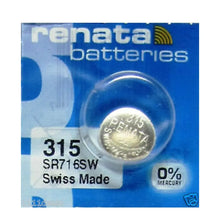 Load image into Gallery viewer, RENATA 315/SR716SW Watch Battery - 1 pack - Battery Mate