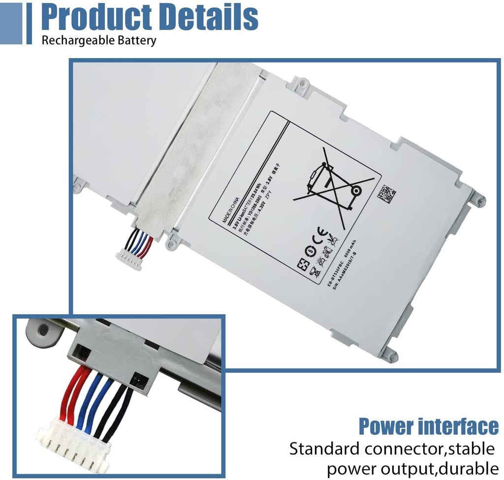 Replacement Battery EB-BT530FBE For Samsung Galaxy Tab 4 10.1" SM-T530 T531 SM-T535 T537 - Battery Mate