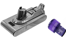 Replacement Battery + Filter for Dyson V11 Cordless Vacuum Cleaner (Click-in Type) - Battery Mate