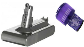 Replacement Battery + Filter for Dyson V11 Cordless Vacuum Cleaner (Screw-in Type) - Battery Mate