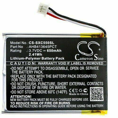 Replacement Battery for Sennheiser PXC550 Wireless Headphone, Part AHB413645PCT - Battery Mate