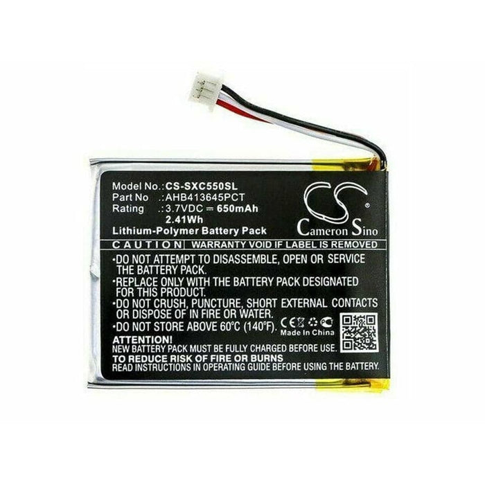 Replacement Battery for Sennheiser PXC550 Wireless Headphone, Part AHB413645PCT - Battery Mate