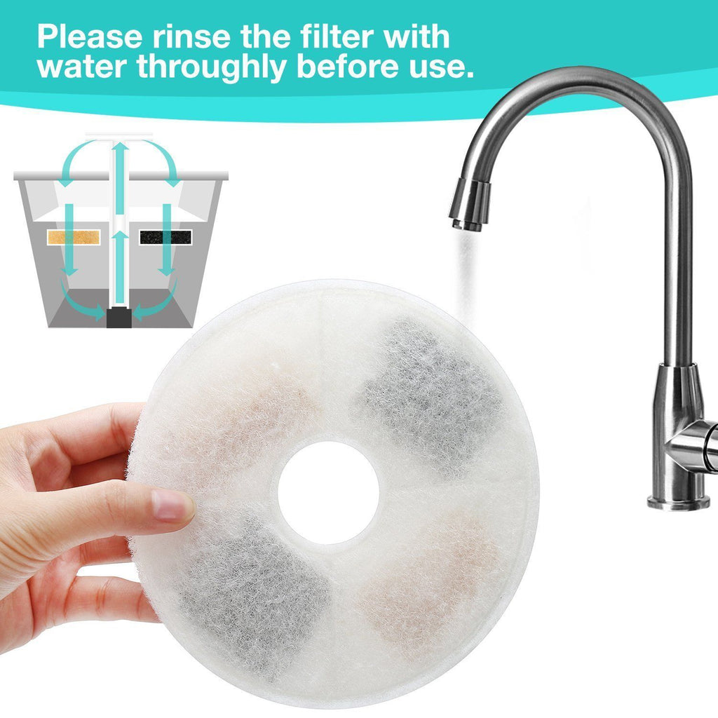 Replacement Triple Action Filter for Catit Senses 2.0 Flower Water Fountain - Battery Mate
