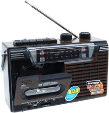 Load image into Gallery viewer, Retro Tape Recorder Cassette Player Outdoor Speaker AM FM SW1 SW2 Radio Single Tape - Battery Mate