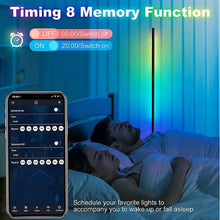 Load image into Gallery viewer, RGB LED Floor Corner Lamp Light Stand Bluetooth Streaming Gaming Decoration AU - Battery Mate