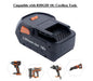 RIDGID Compatible AEG 18V 7000mAh Li-Ion Battery R840087 R840086 R840085 L1830R L1850R - Battery Mate