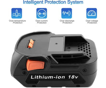 Load image into Gallery viewer, RIDGID Compatible AEG 18V 7000mAh Li-Ion Battery R840087 R840086 R840085 L1830R L1850R - Battery Mate