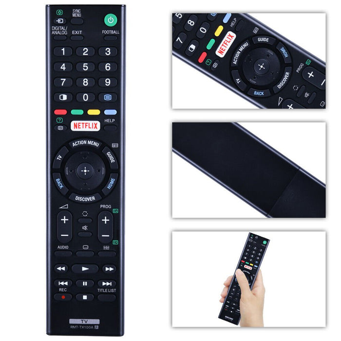 RMT-TX100A For Sony Netflix TV Remote Control KD-55X9000C KD-65X9000C - Battery Mate