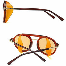 Load image into Gallery viewer, Round Vintage Polarized Sunglasses Retro Eyewear Protection Both Sides - Brown Colour - Battery Mate