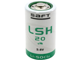 Saft LSH20 High Rate D size Lithium Battery Cylindrical Cell - Spiral Wound Type - Battery Mate