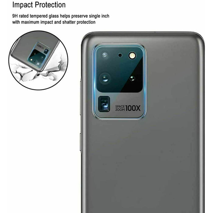 Samsung Galaxy S20 Plus Ultra / S20 + Compatible Camera Lens Tempered Screen Protector - Battery Mate