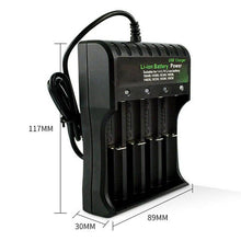 Load image into Gallery viewer, Smart USB 18650 Battery Charger 1 2 4 Slots for 3.7V Rechargeable Battery Charge - Battery Mate