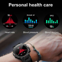 Load image into Gallery viewer, Smart Watch for Men with Bluetooth Call Sports Heart Rate Blood Pressure Oxygen Monitor | Black - Battery Mate