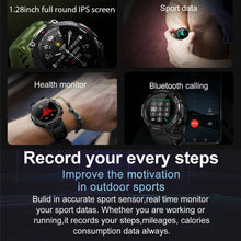 Load image into Gallery viewer, Smart Watch for Men with Bluetooth Call Sports Heart Rate Blood Pressure Oxygen Monitor | Black - Battery Mate