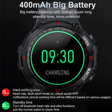 Load image into Gallery viewer, Smart Watch for Men with Bluetooth Call Sports Heart Rate Blood Pressure Oxygen Monitor | Black - Battery Mate