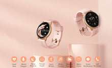 Load image into Gallery viewer, Smart Watch for Women, Smartwatch for Android and Ios Phones IP68 Waterproof - Black - Battery Mate
