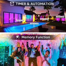 Load image into Gallery viewer, Smart Waterproof RGB Flood Light Bluetooth Colour Changing with APP Control (30W) - Battery Mate