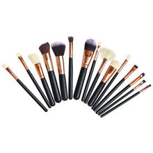 Load image into Gallery viewer, Soft 15Pcs Pro Face Powder Makeup Brushes Set Eyeshader Blending Highlight Tools - Battery Mate