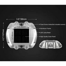 Load image into Gallery viewer, Solar Deck Lights Blue Color Waterproof 6 LED Driveway Safety Light for Pathway - Battery Mate