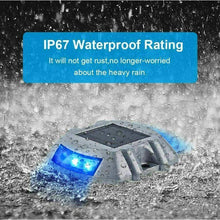 Load image into Gallery viewer, Solar Deck Lights Blue Color Waterproof 6 LED Driveway Safety Light for Pathway - Battery Mate
