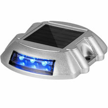 Load image into Gallery viewer, Solar Deck Lights Blue Color Waterproof 6 LED Driveway Safety Light for Pathway - Battery Mate