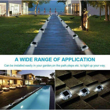 Load image into Gallery viewer, Solar Deck Lights Blue Color Waterproof 6 LED Driveway Safety Light for Pathway - Battery Mate