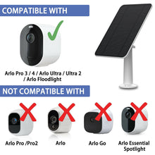 Load image into Gallery viewer, Solar Panel 4w 6v Charging for Arlo Ultra / Ultra 2 / Pro 3 / Pro 4 / Floodlight / Go 2 - Battery Mate