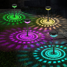 Load image into Gallery viewer, Solar Pathway Lights 4 Pack, Outdoor Garden Path Light, 2 Modes Brighter Color Changing Solar Powered IP65 Waterproof Solar Landscape Lighting - Battery Mate