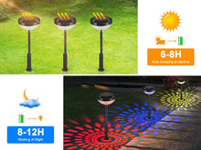 Load image into Gallery viewer, Solar Pathway Lights 4 Pack, Outdoor Garden Path Light, 2 Modes Brighter Color Changing Solar Powered IP65 Waterproof Solar Landscape Lighting - Battery Mate