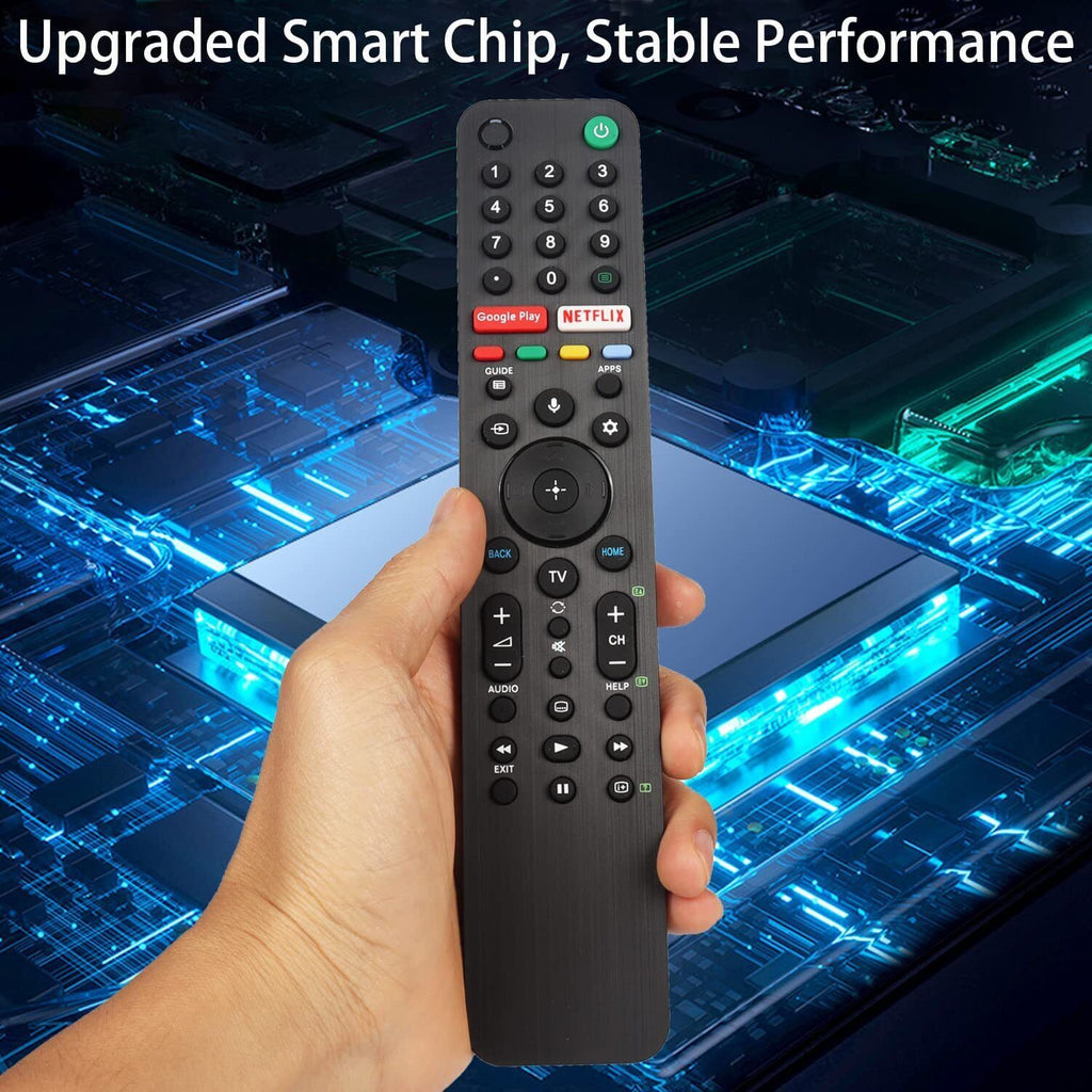 Sony Bravia TV RMF-TX500P RMF-TX520U /TX500U Remote Control Netflix Google Play - Battery Mate