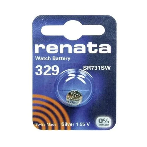 SR731 / SR731SW / 329 Renata Silver Oxide Battery - 1 pack - Battery Mate