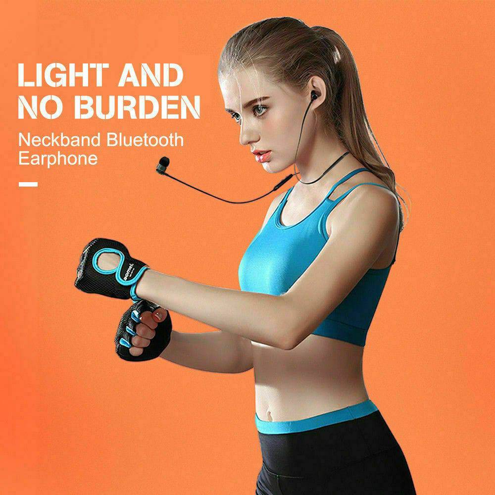 Sweatproof Wireless Bluetooth Earphones Headphones Sport Gym For iPhone Samsung - Battery Mate