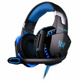 TAVICE 3.5Mm Wired Led Gaming Headphone Noise Cancelling With Mic For Laptop Ps4 Xbox One | Blue + Black