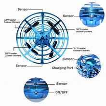 Load image into Gallery viewer, Tavice Kids UFO Drone Hand-Controlled - Blue - Battery Mate