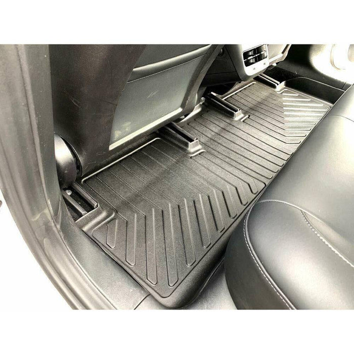 Tesla Model 3 All Weather Floor Rubber Mats Carpets Front & Rear Set 2017-2022 - Battery Mate