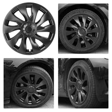 Load image into Gallery viewer, Tesla Model 3 Wheel 18" Hub Cap Replacement ABS Rim Cover Set of 4 Matte Black - Battery Mate