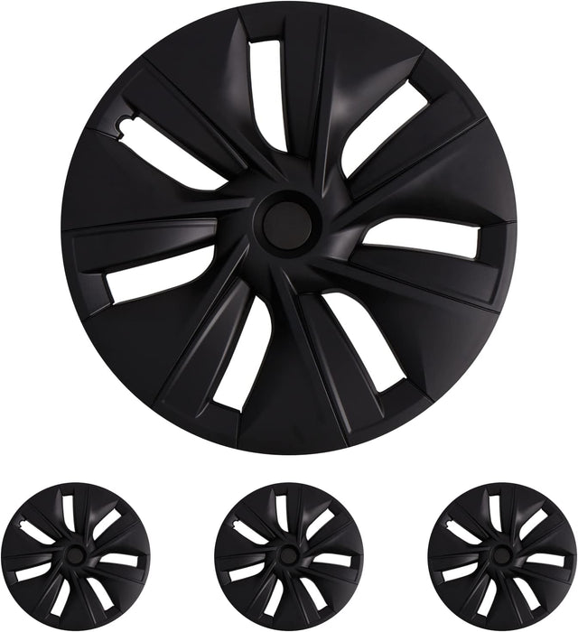 Tesla Model Y Gemini Turbine Wheel Cover Caps 19" Rim Hubcaps Hub Cap Set of 4 - Battery Mate