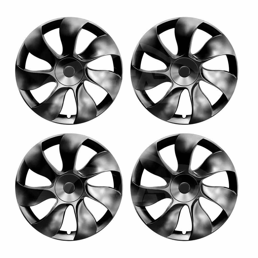 Tesla Model Y Wheel Cover Caps 19 Inch Rim Hubcap Hub Cap Set of 4 | Tavice Turbine Style - Battery Mate