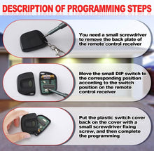 Load image into Gallery viewer, Tiltamatic magic key Garage Remote TRG306 TR300 TRV300 TRG 303 Tilt-A-Matic - Battery Mate