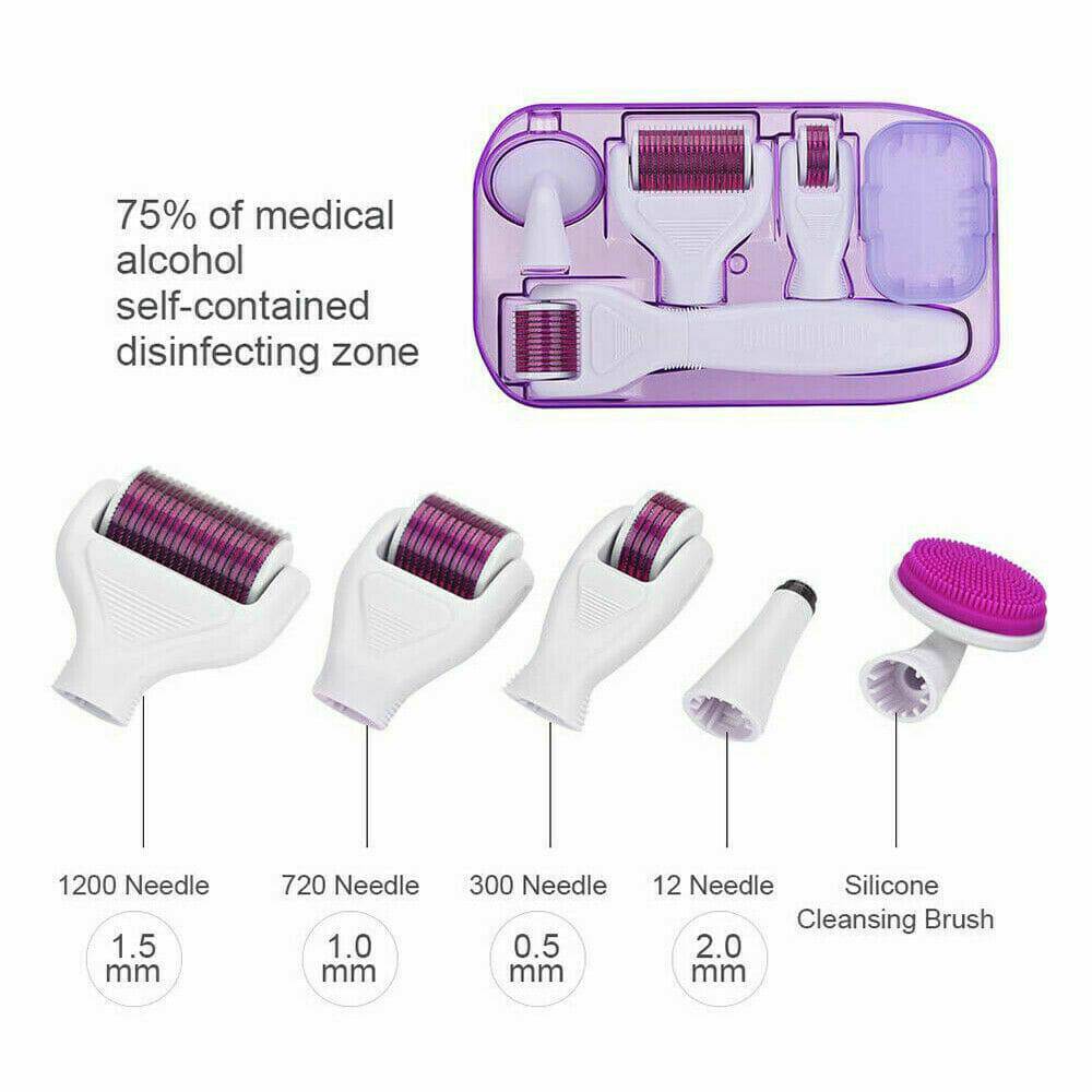 Titanium Derma Roller Dermaroller Kit Set Micro Needle Skin Care Anti Aging - Battery Mate