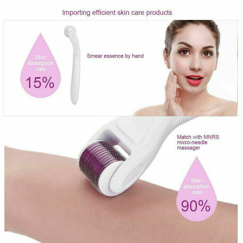 Titanium Derma Roller Dermaroller Kit Set Micro Needle Skin Care Anti Aging - Battery Mate