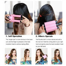 Load image into Gallery viewer, Triple 3 Barrel Ceramic Hair Curler Curling Iron Salon Styler Crimper Waver Hot [32mm] - Battery Mate