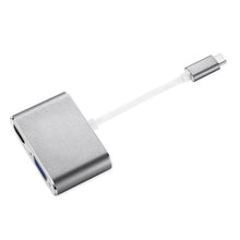 Load image into Gallery viewer, Type-C 3.1 to 4K HDMI +VGA Port USB-C HUB Adapter Converter For MacBook iPad Pro - Battery Mate