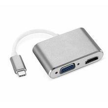 Load image into Gallery viewer, Type c to HDMI USB c to HDMI VGA Adapter Hub 4K 3IN1 for MacBook pro ChromeBook - Battery Mate