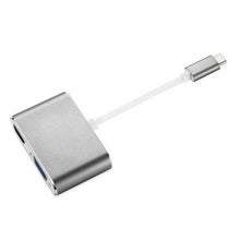 Load image into Gallery viewer, Type c to HDMI USB c to HDMI VGA Adapter Hub 4K 3IN1 for MacBook pro ChromeBook - Battery Mate